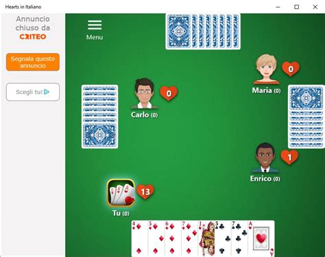 gioco hearts|gioco hearts classico.